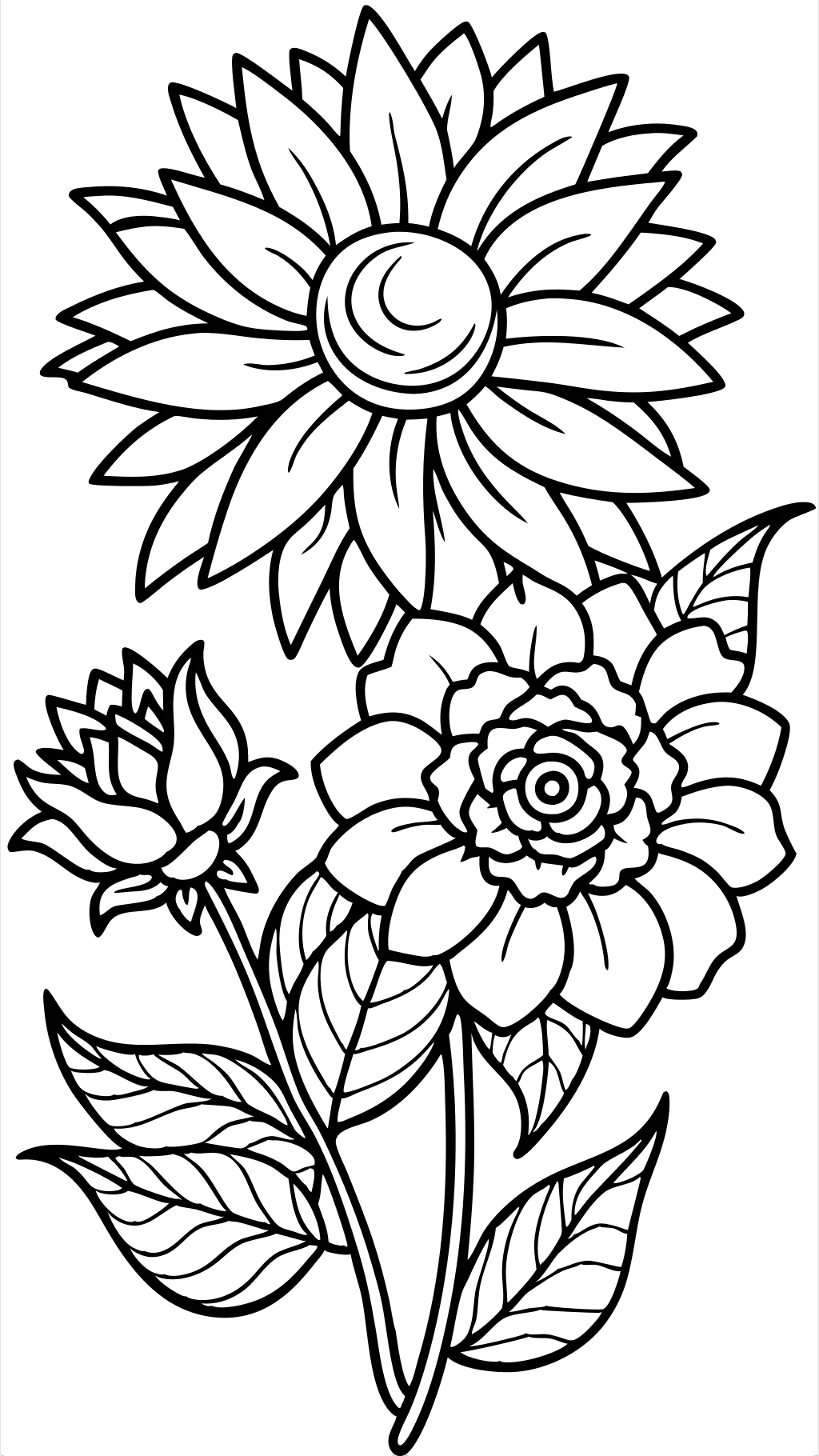 pretty coloring pages of flowers